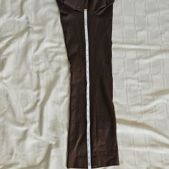 Jacob Women's Cropped Ankle Wide-Leg Pants Brown 0 - Picture 11 of 16